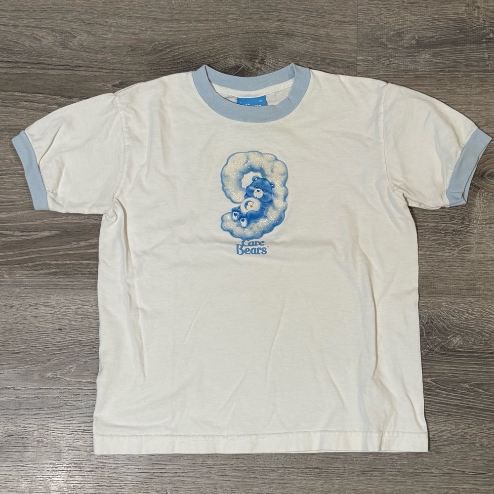 Vintage Care Bears Ringer Tee medium cloud nine